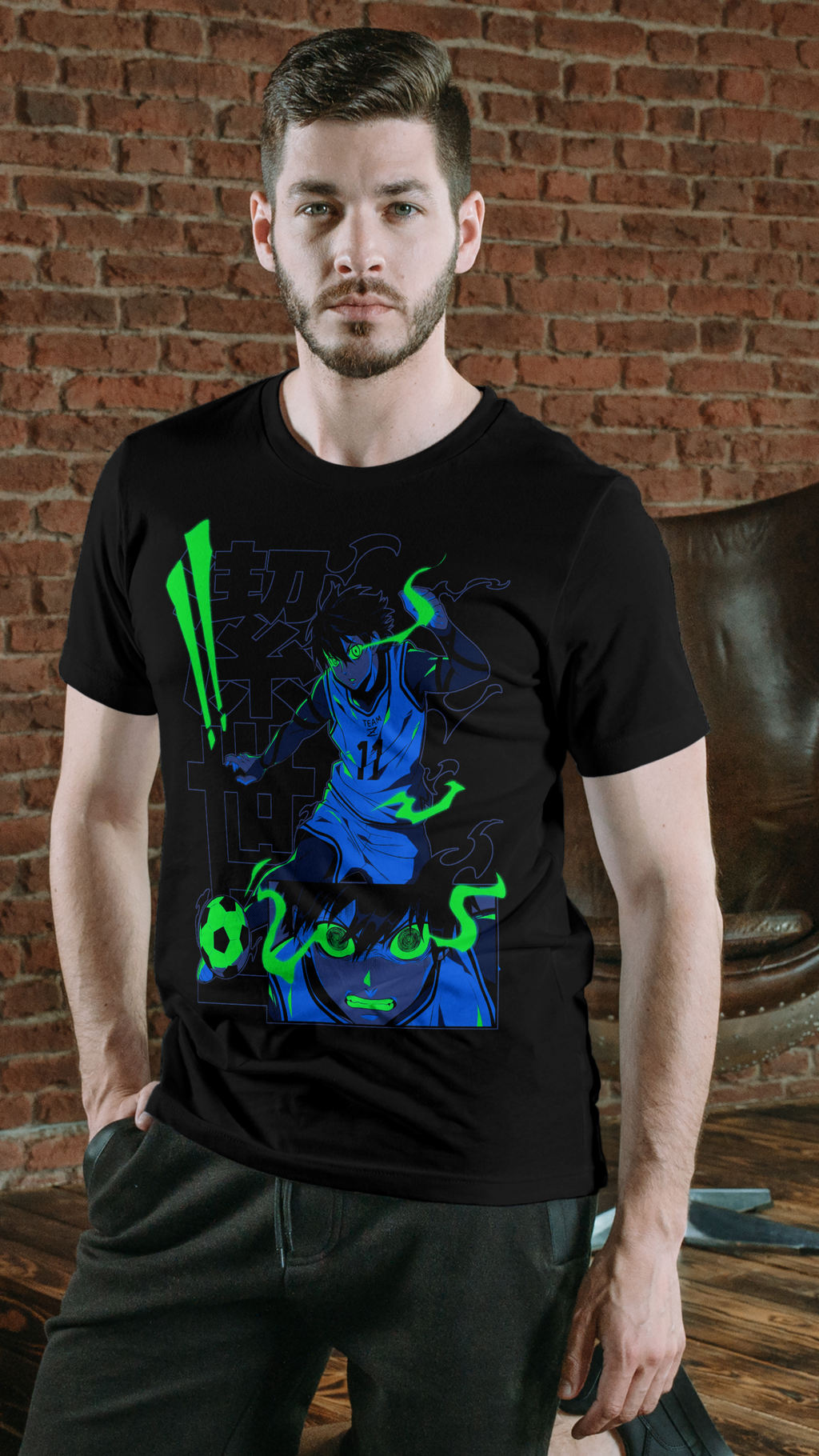 Neon Striker Anime T-Shirt