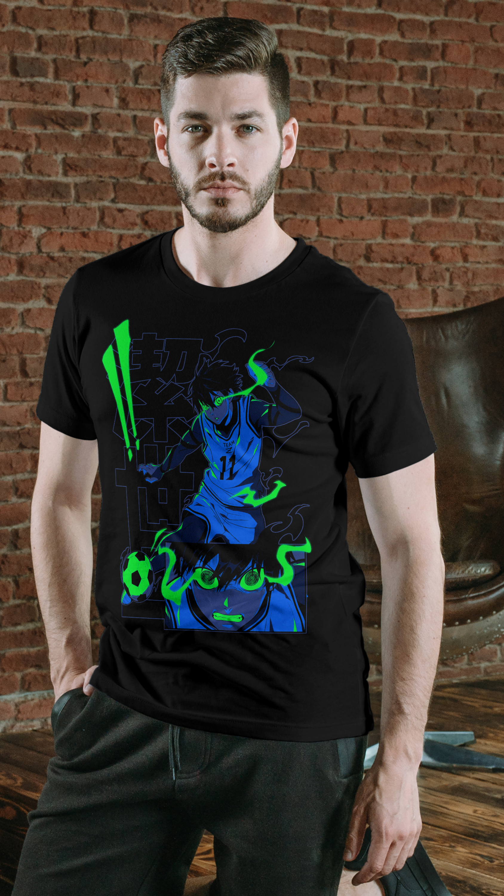 Neon Striker Anime T-Shirt