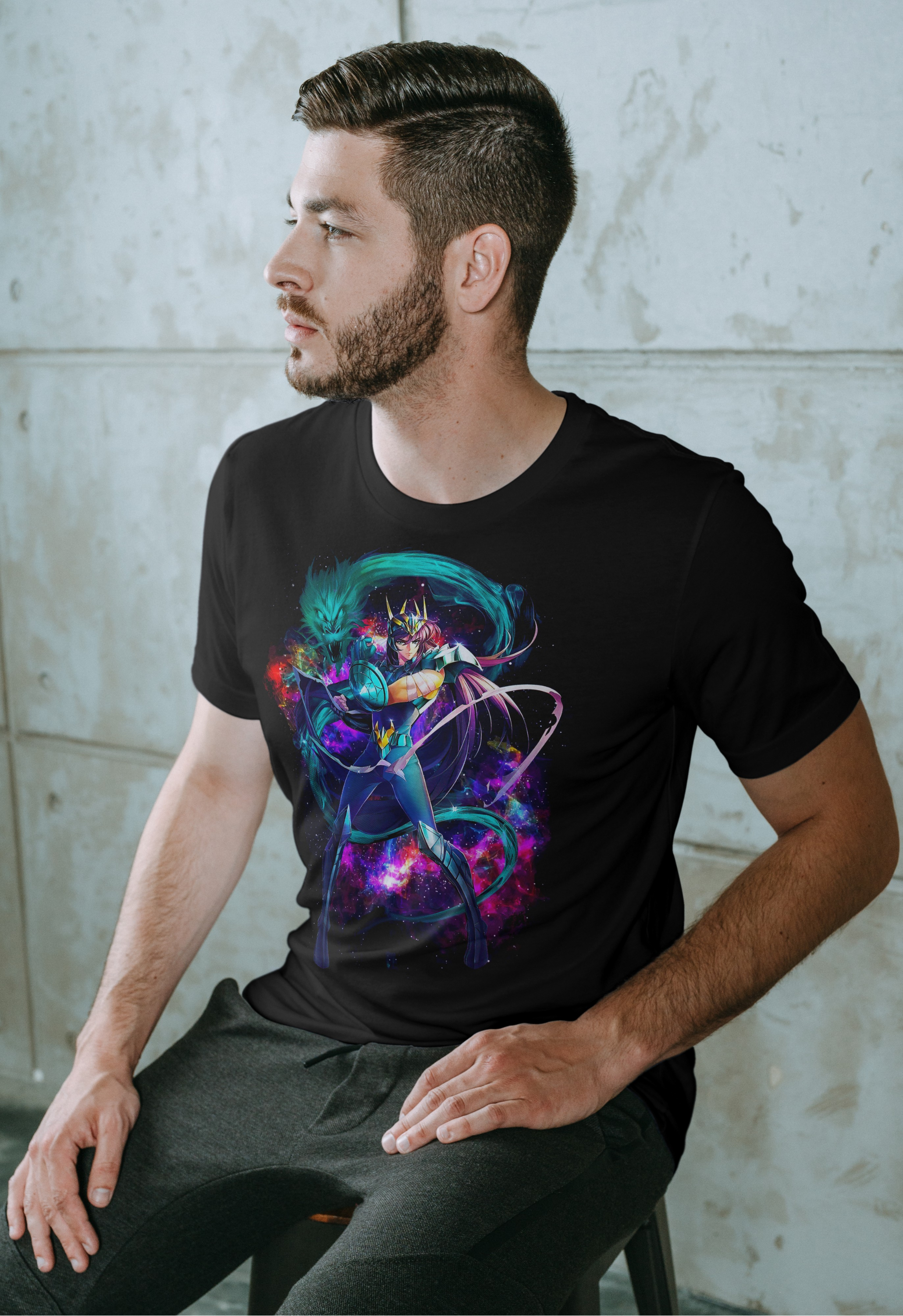 Cosmic Sorceress – Galactic Fantasy Art T-Shirt