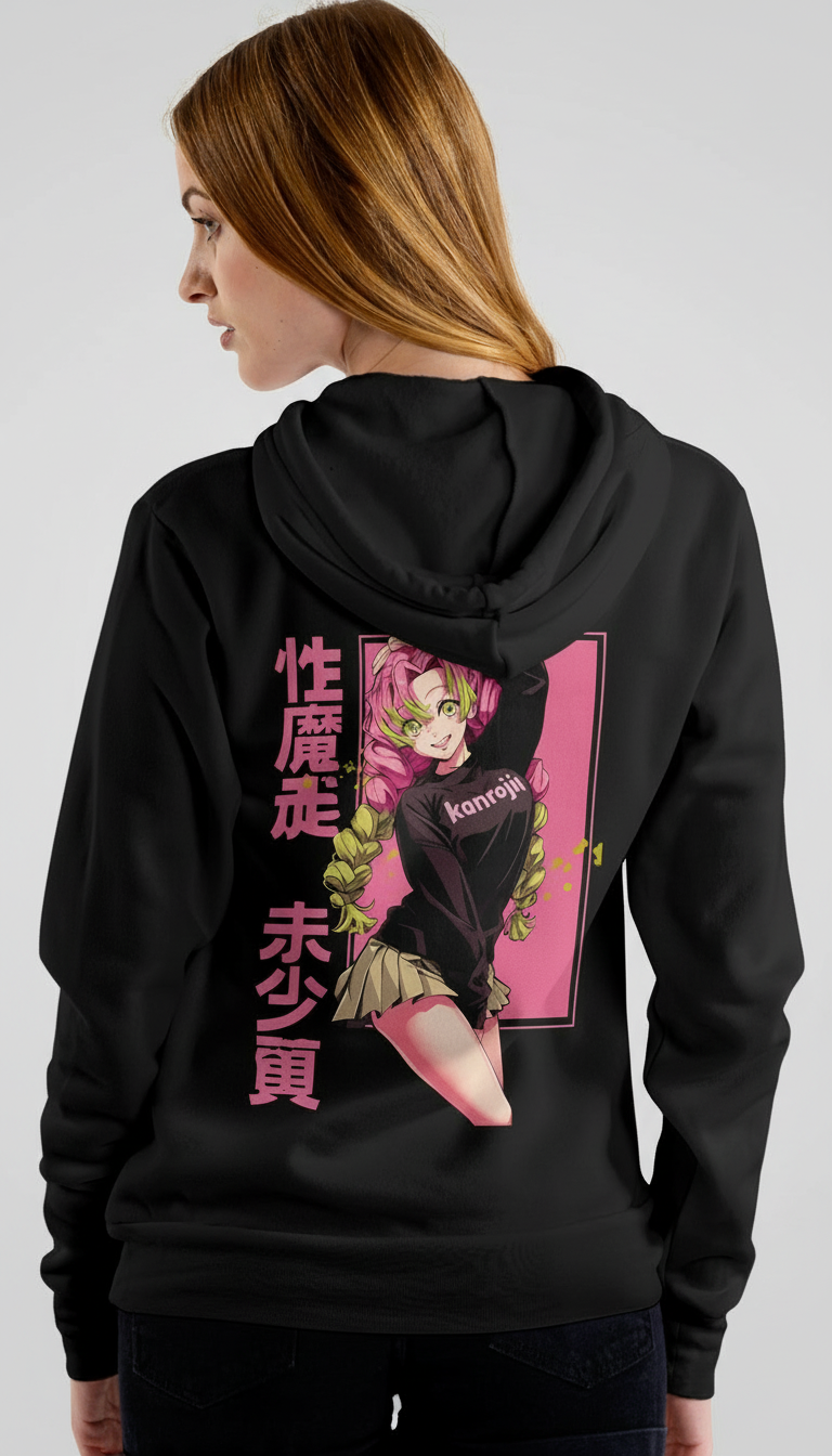 Love Hashira Vibes – Mitsuri Kanroji Hoodie