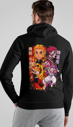 Rengoku vs Akaza – Flames & Fury Hoodie