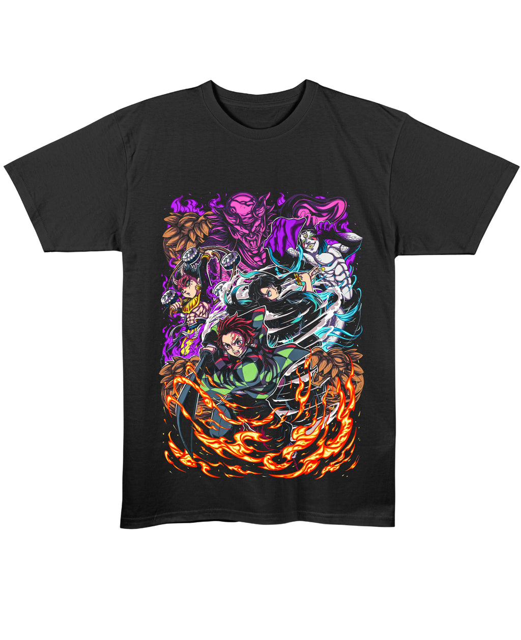 Black Regular Fit T-shirt Front Design