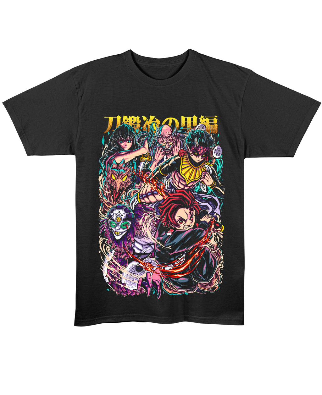 Black Regular Fit T-shirt Front Design