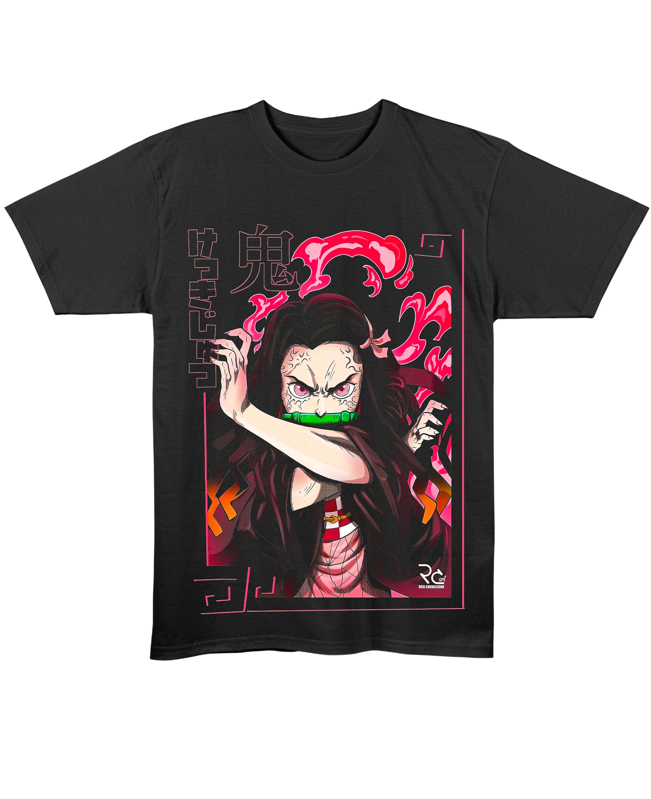 Black Regular Fit T-shirt Front Design