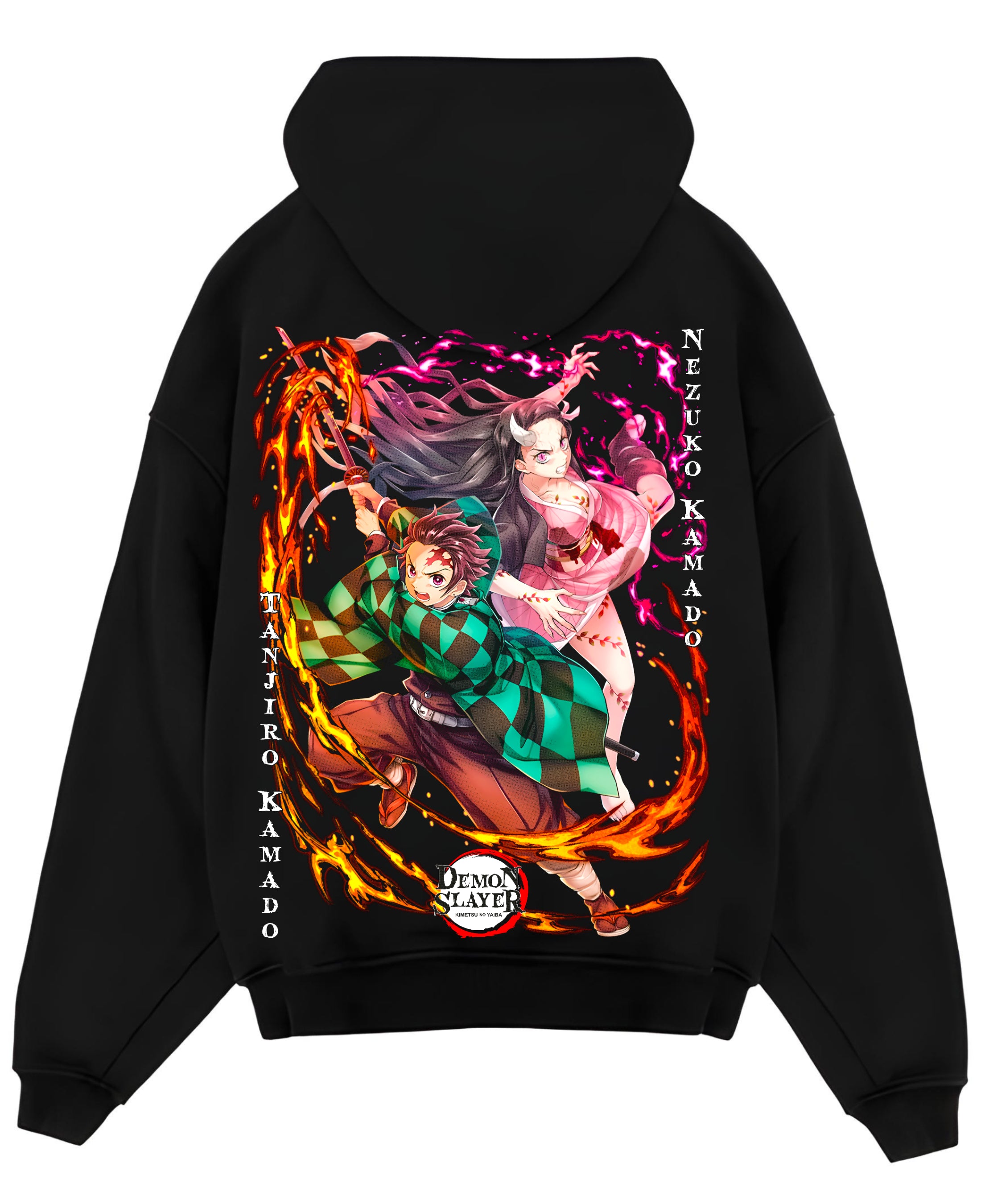 Black Oversized Hoodie Back Design