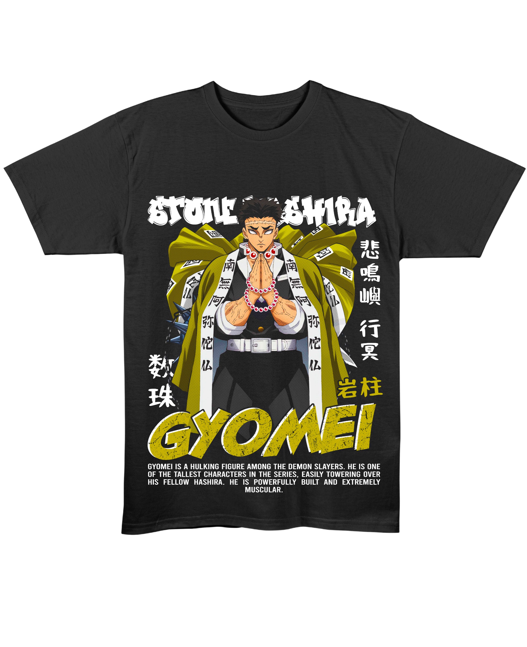 Black Regular Fit T-shirt Front Design