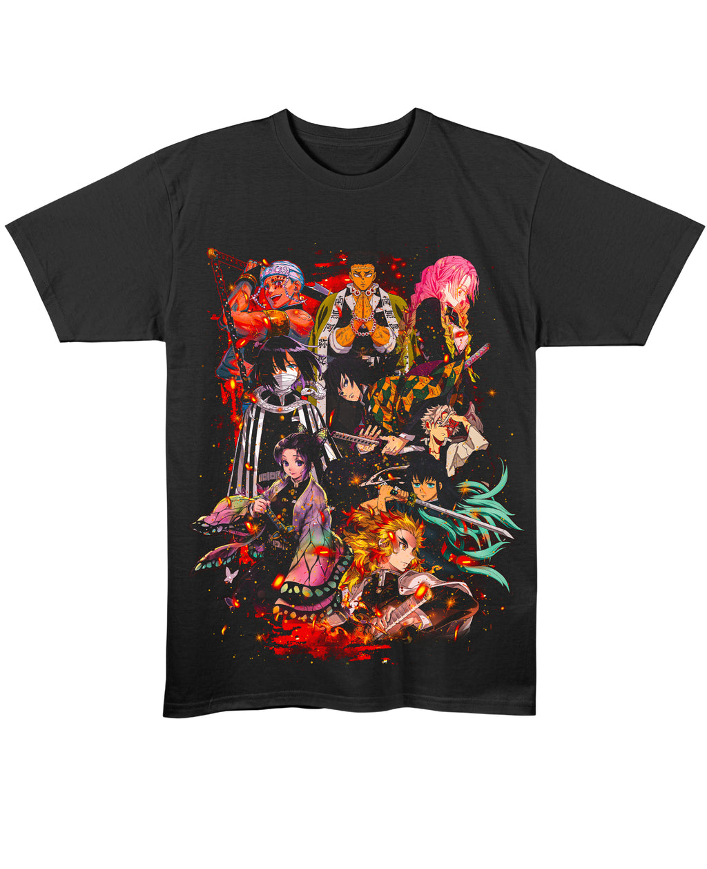 Black Regular Fit T-shirt Front Design