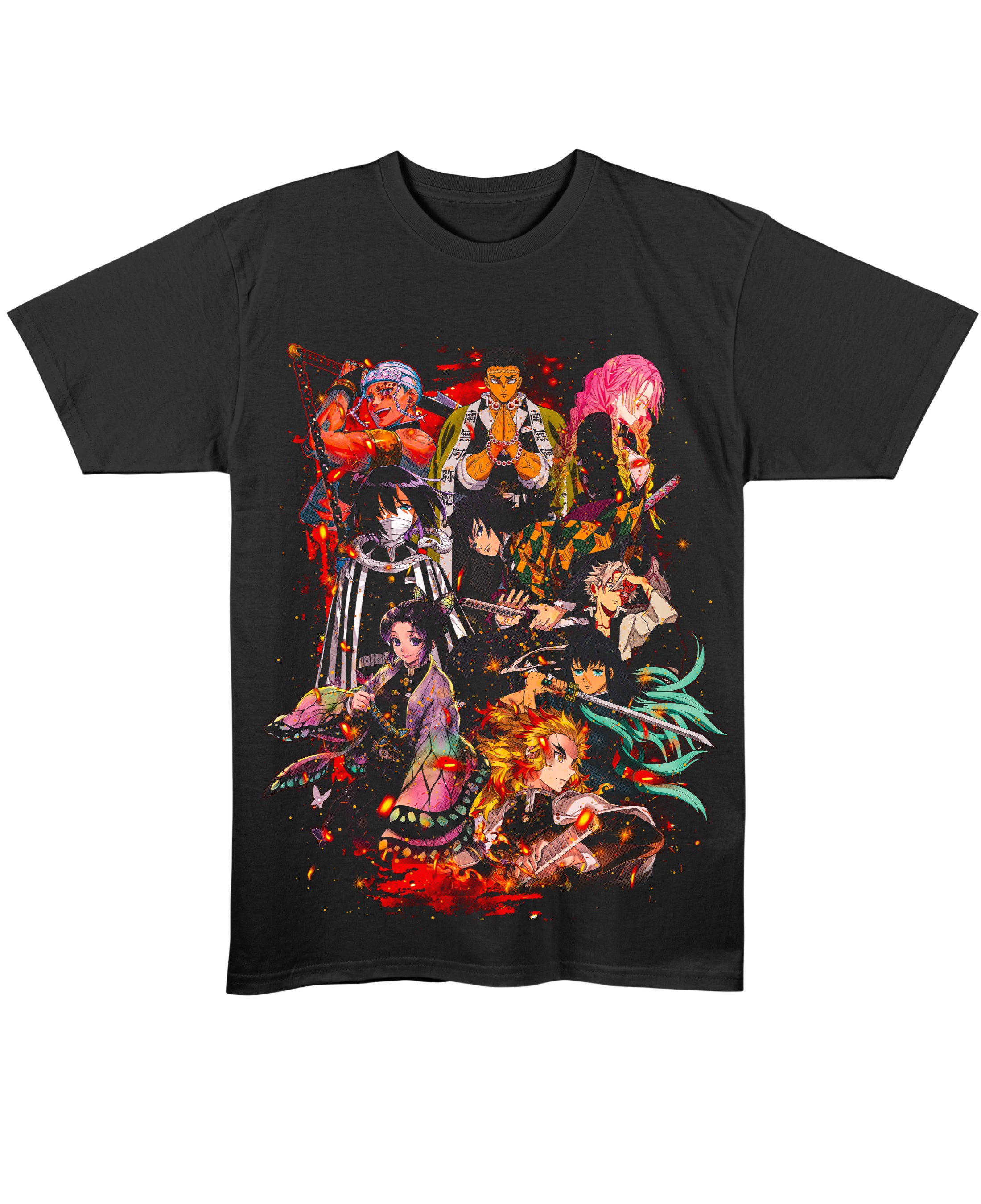 Black Regular Fit T-shirt Front Design