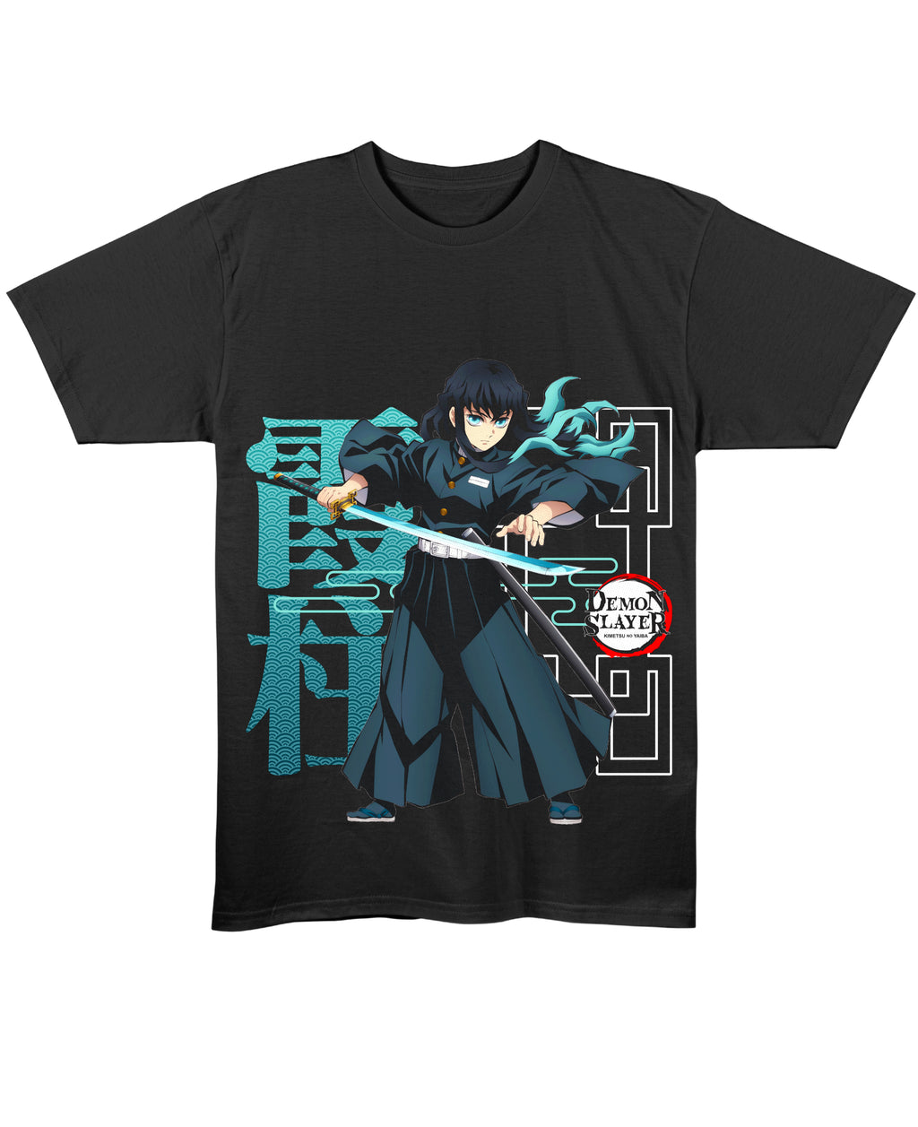 Black Regular Fit T-shirt Front Design