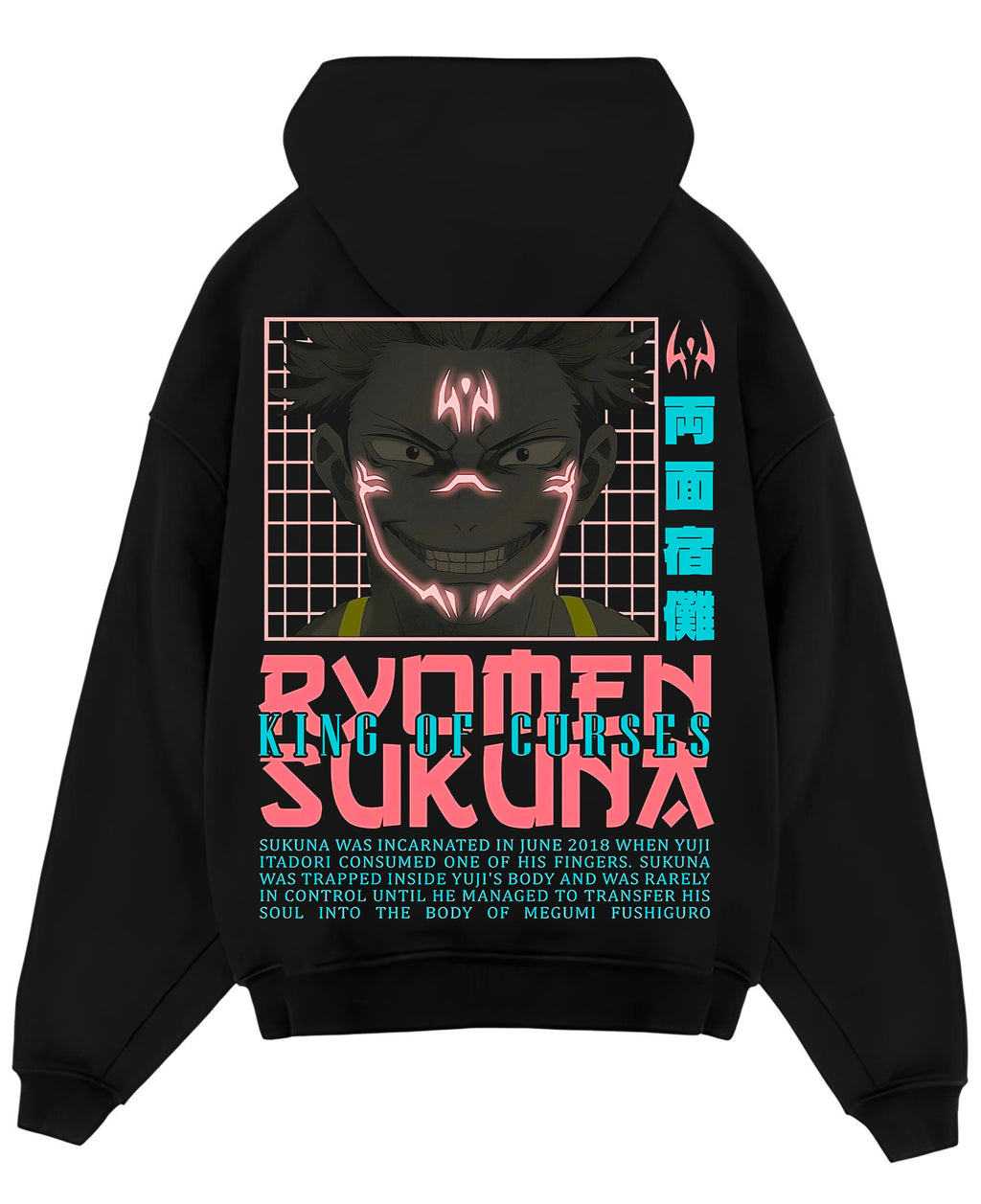 Black Oversized Hoodie Back Design
