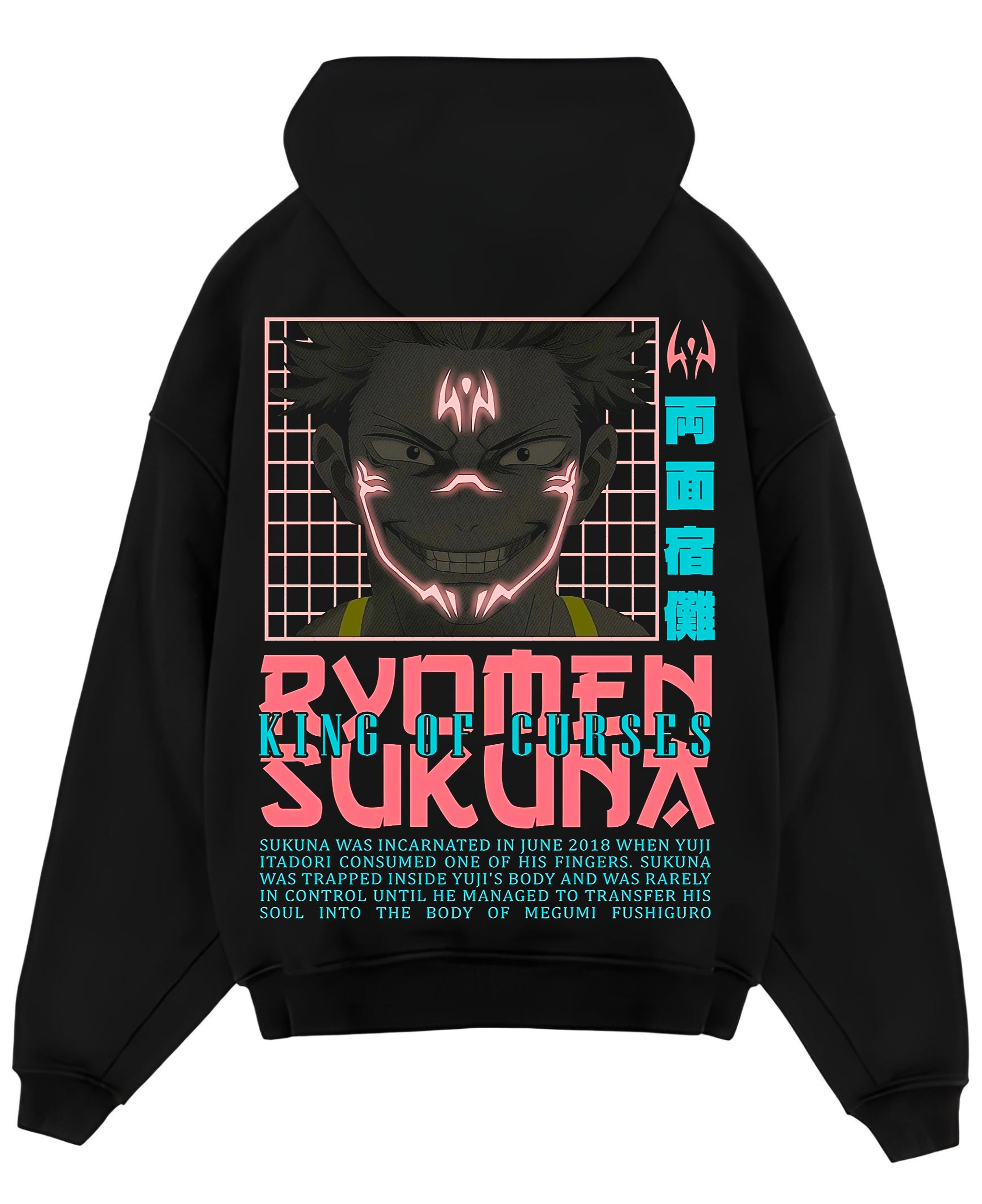 Black Oversized Hoodie Back Design