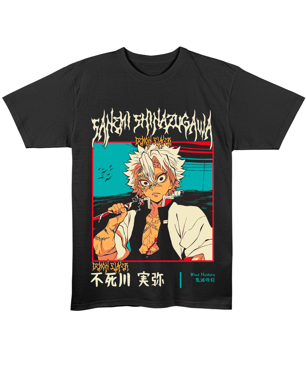 Black Regular Fit T-shirt Front Design