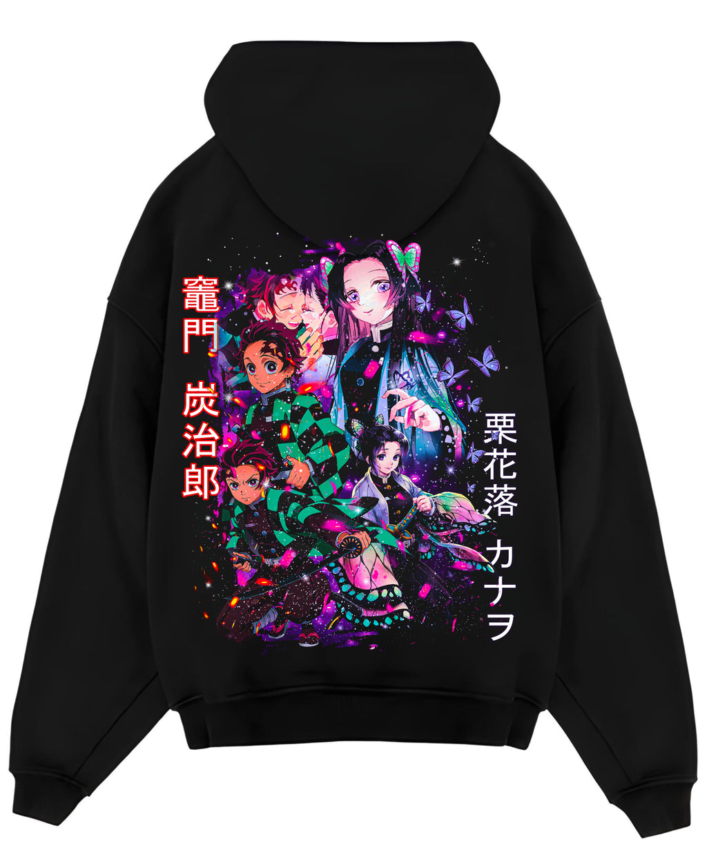 Black Oversized Hoodie Back Design
