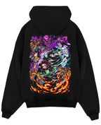 Black Oversized Hoodie Back Design