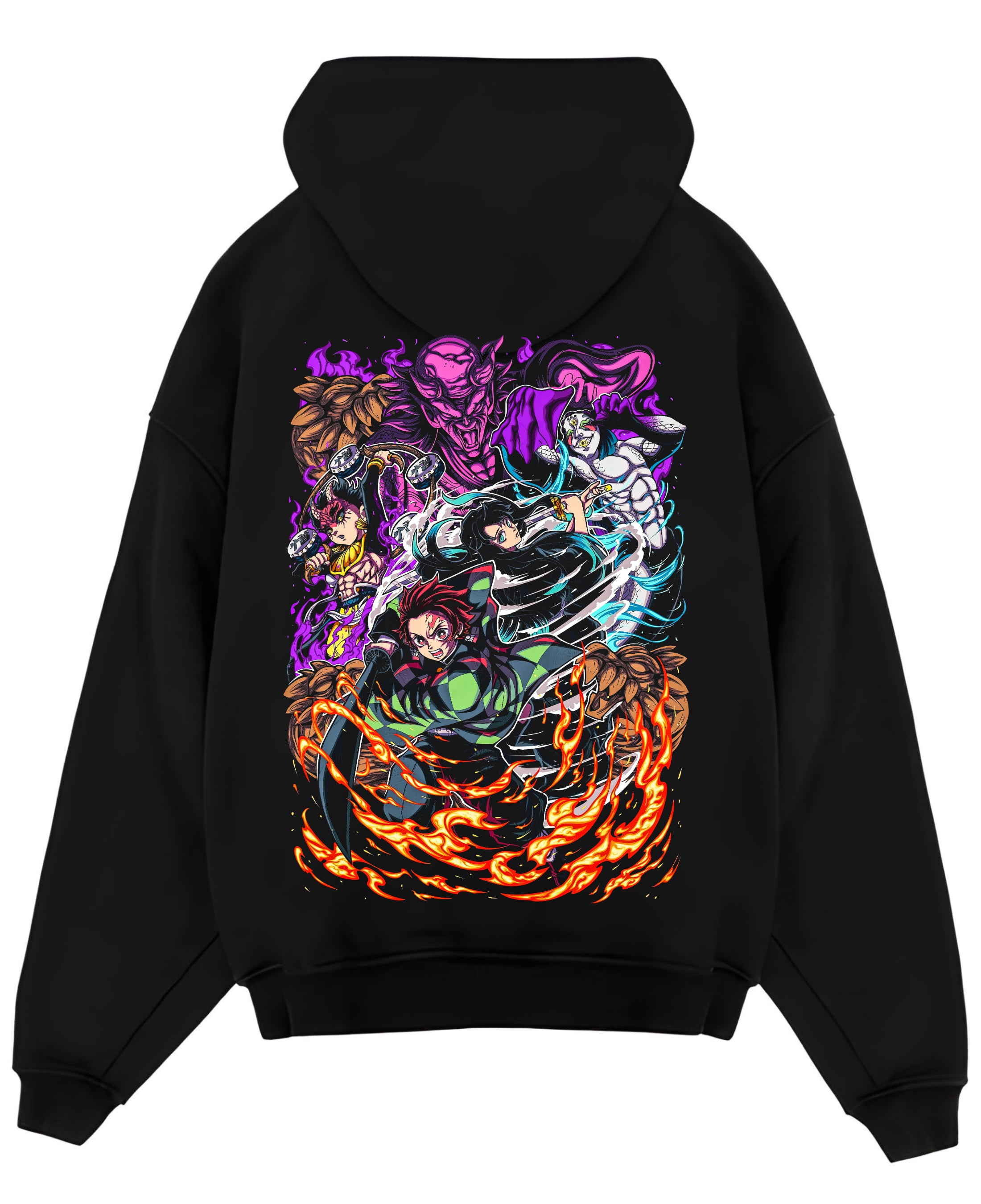 Black Oversized Hoodie Back Design